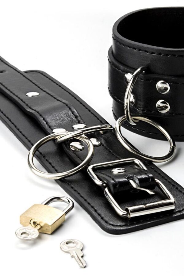 Menottes en cuir par Grey Velvet - noir - OS-Grey Velvet – Image 4