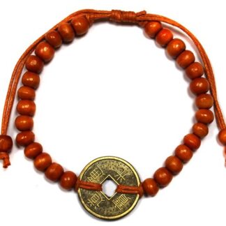 Bracelets Feng-Shui Bonne Chance - Orange- Vendu par 1