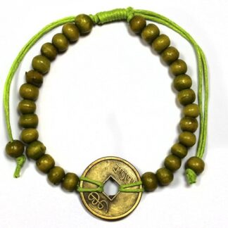 Bracelets Feng-Shui Bonne Chance - Vert Citron- Vendu par 1