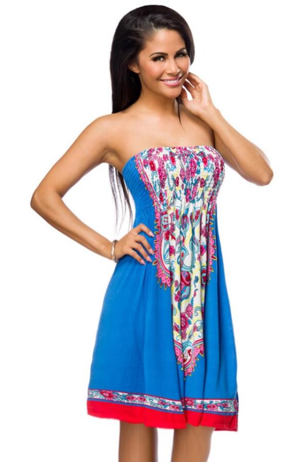 Robe d'été - bleu/motif - OS-Atixo