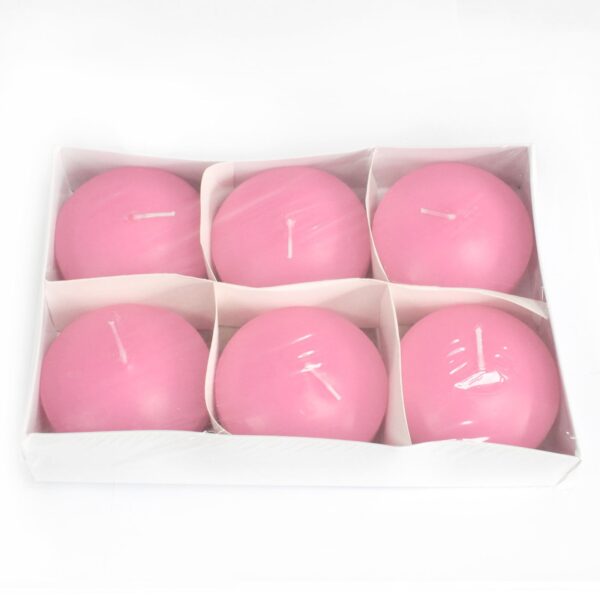Grandes Bougies Flottantes - Rose- Vendu par 3 – Image 2