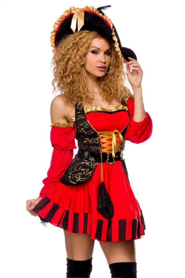 Déguisement Pirate Premium - rouge/noir - L-Atixo – Image 2