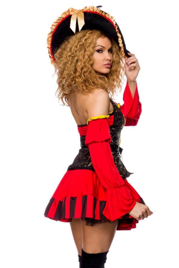 Déguisement Pirate Premium - rouge/noir - L-Atixo – Image 3
