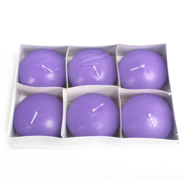 Grandes Bougies Flottantes - Lilas- Vendu par 3 – Image 2