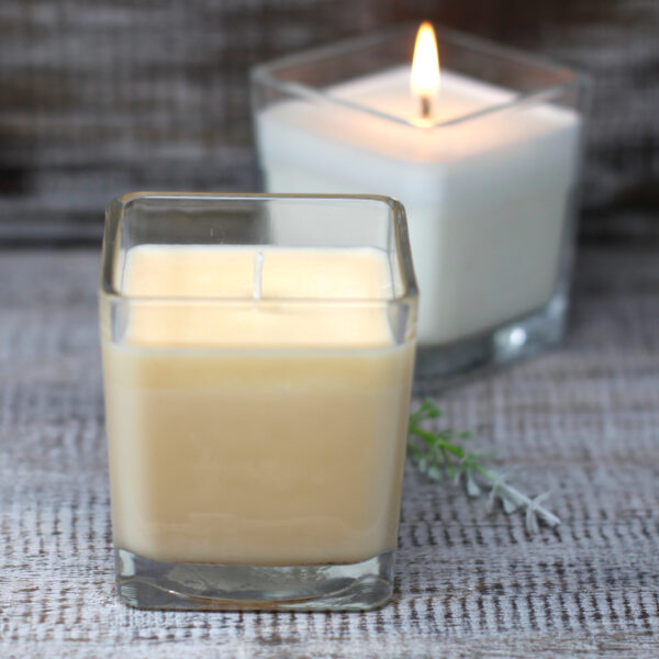 Bougie en pot de cire de soja White Label - Smoothie à la pêche- Vendu par 1 – Image 2