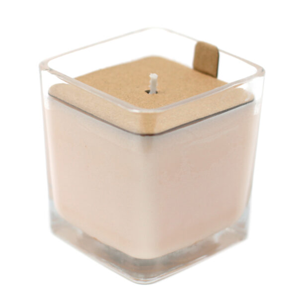Bougie en pot de cire de soja White Label - Smoothie à la pêche- Vendu par 1 – Image 4