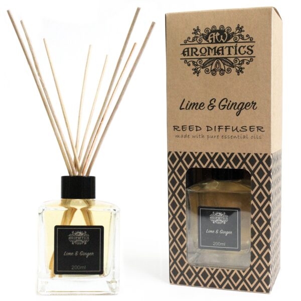 Diffuseur d'huiles essentielles de citron vert et de gingembre 200 ml- Vendu par 1
