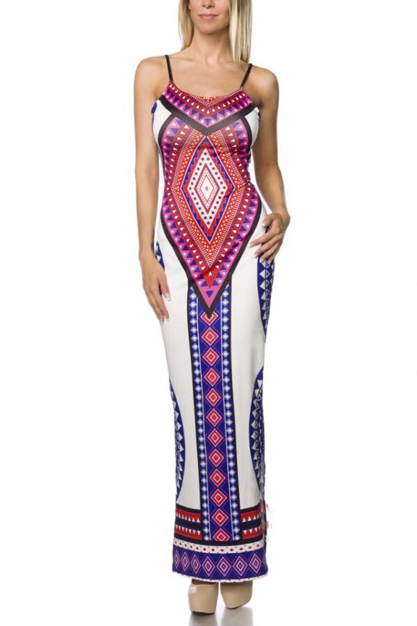 Robe - bleu/motif - XL-Atixo