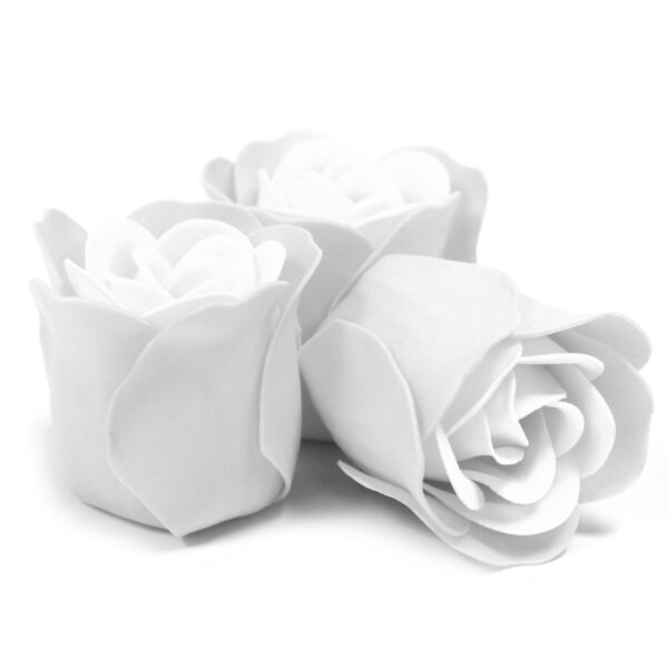 Lot de 3 Boîtes Coeur Fleur à Savon - Blanc- Vendu par 1 – Image 2