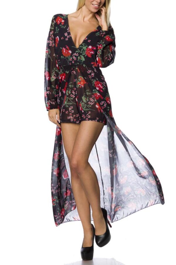 Robe Body - noir/rouge - XL-Atixo