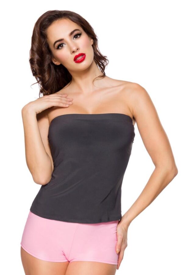 Top sans bretelles - gris - XL-Mask Paradise