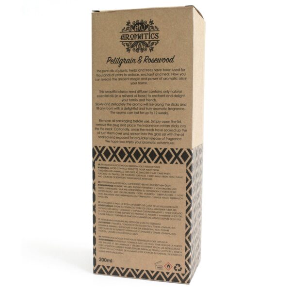 Diffuseur d'huiles essentielles de petit-grain et de bois de rose. 200 ml- Vendu par 1 – Image 4
