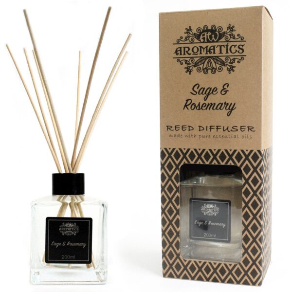 Diffuseur d'huiles essentielles de sauge et de romarin 200 ml- Vendu par 1