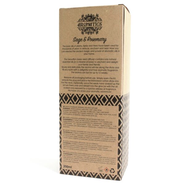 Diffuseur d'huiles essentielles de sauge et de romarin 200 ml- Vendu par 1 – Image 4