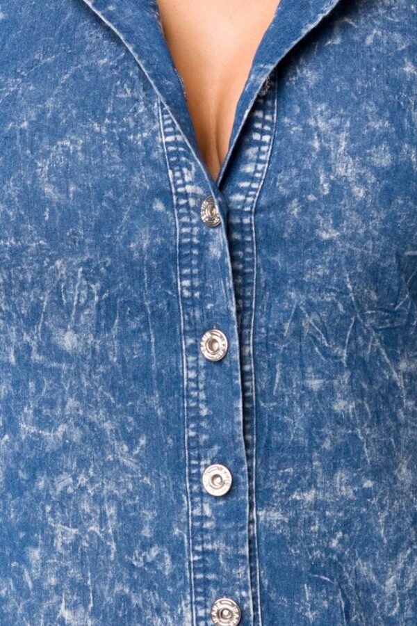 Chemise en jean - bleu - S-Atixo – Image 3