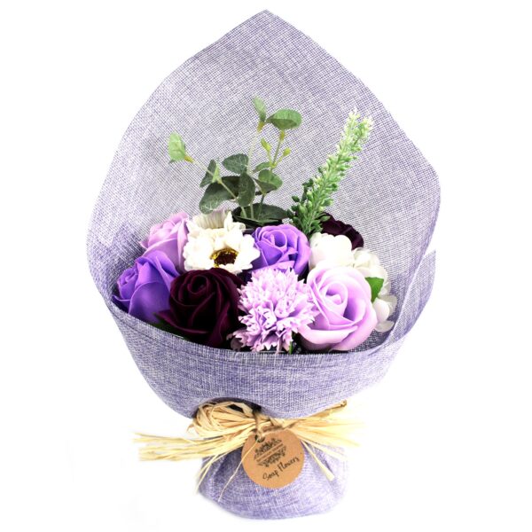 Bouquet De Fleurs De Savon Debout - Violette- Vendu par 1
