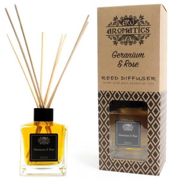 Diffuseur d'huiles essentielles de géranium et de rose. 200 ml- Vendu par 1