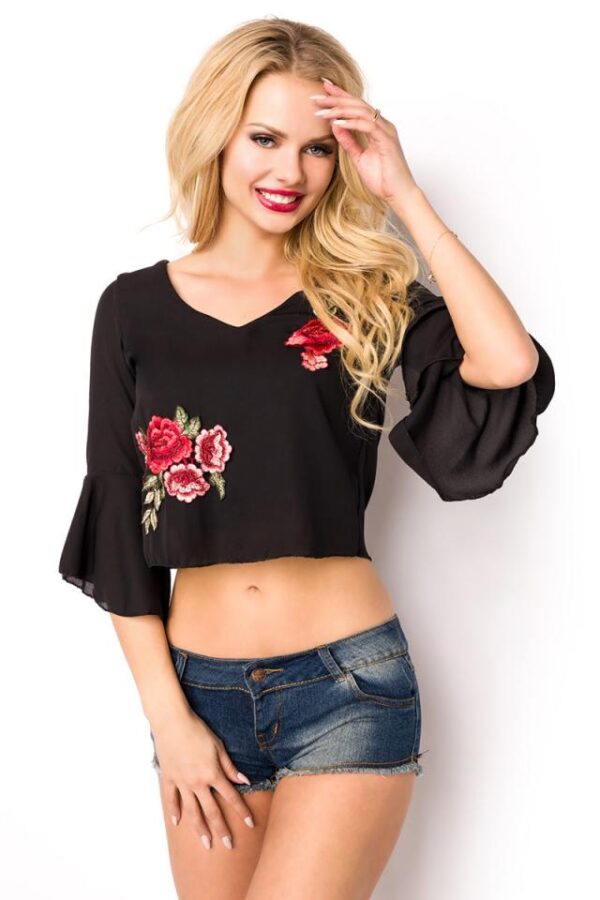 Blouse d'été - noir - XL-Atixo