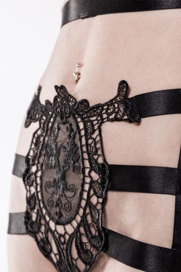 Ensemble de harnais en deux parties par Grey Velvet - noir - XS-Grey Velvet – Image 4