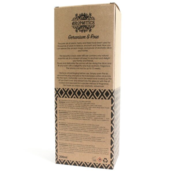 Diffuseur d'huiles essentielles de géranium et de rose. 200 ml- Vendu par 1 – Image 4