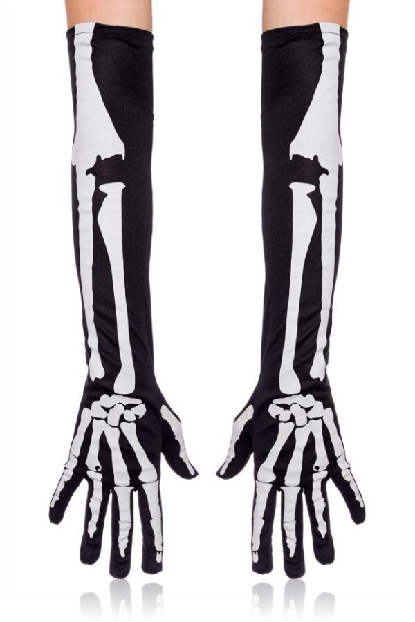 Gants Skeleton - noir/blanc - OS-Atixo