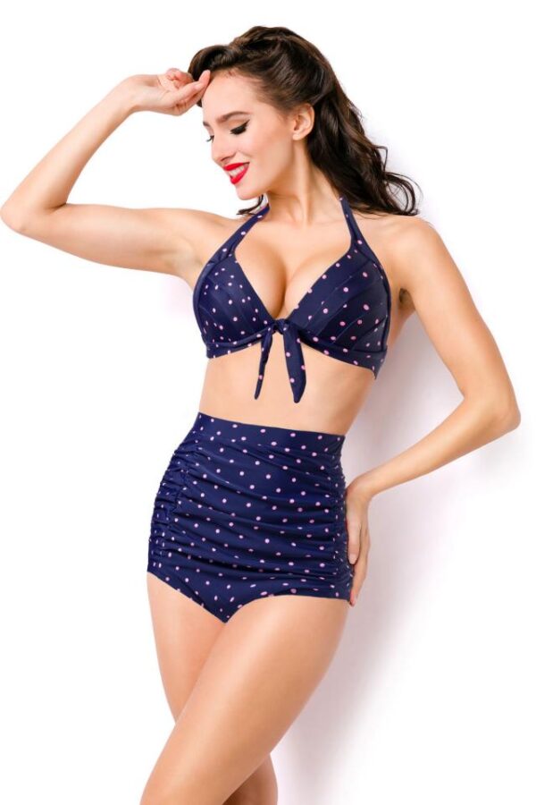 Haut de bikini rétro - bleu - S-Atixo – Image 3