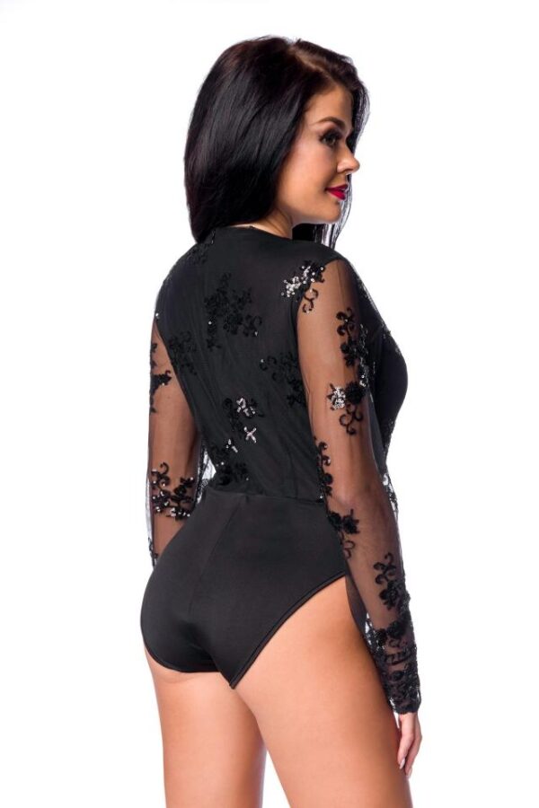 Body à Paillettes - noir - M-Atixo – Image 2