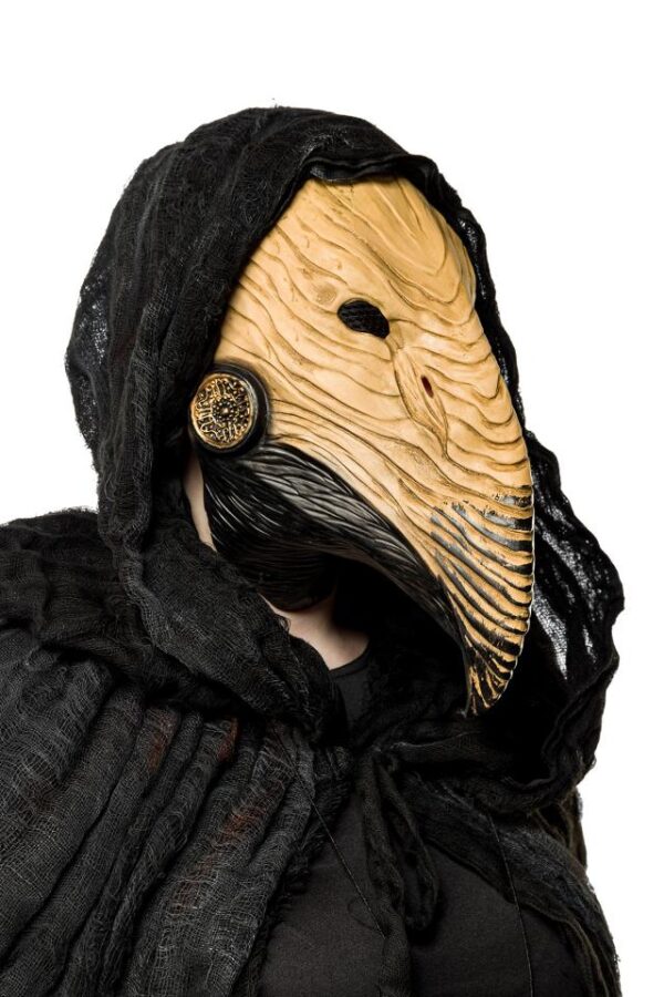 Masque de médecin de la peste - crème/noir - OS-Mask Paradise – Image 2