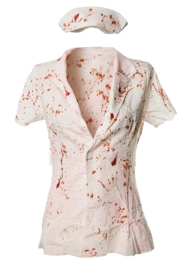 Ensemble chemise Silent Nurse - blanc - XS-Mask Paradise