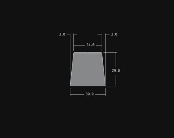 Dés de poteaux en pierre  - VENDU PAR 6 -  Ampilly Tigré  Finition Vieilli  -  GRAND (30 x 30 x h 29 cm)  -  Percement Ø 20 mm – Image 3