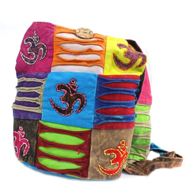 Sac à Bandoulière Ethnique - Sarcelle / Om- Vendu par 1