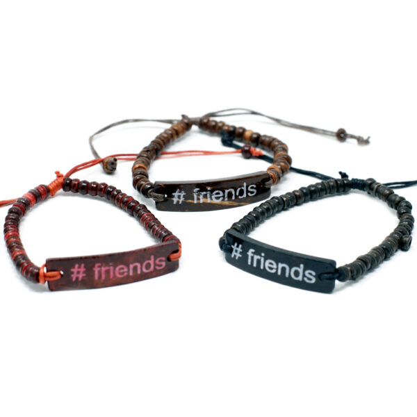 Bracelet à slogan Coco - #Friends- Vendu par 1