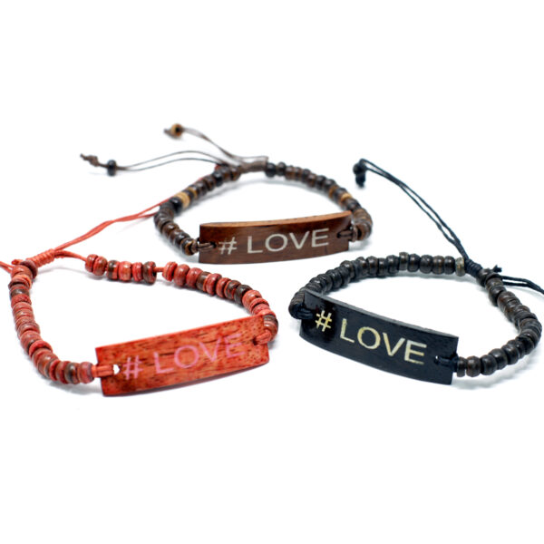 Bracelet Slogan Coco - #Amour- Vendu par 1