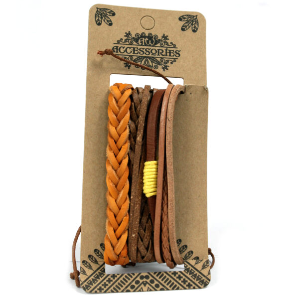 Ensembles de bracelets pour hommes - Bronzés et intéressants (asst)- Vendu par 1 – Image 4