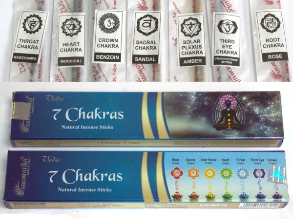 Védique -Bâtons d'encens - 7 Chakra- Vendu par 1 – Image 3