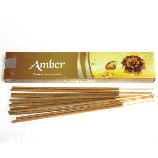 Védique -Bâtons d'encens - Ambre- Vendu par 1