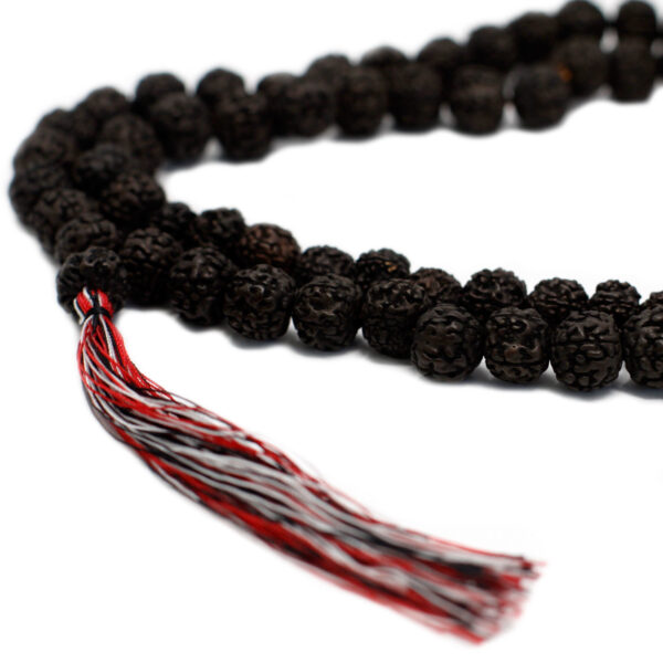 108 Rudraksha Mala - Sombre- Vendu par 1 – Image 4