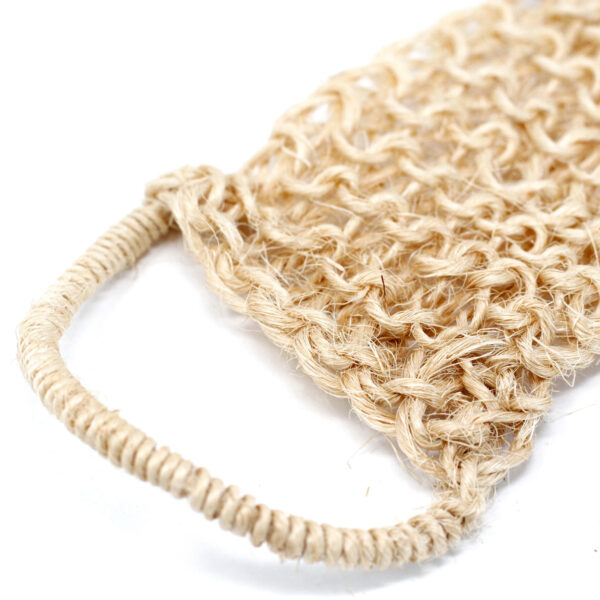 Éponge et gommage en sisal - Gommage exfoliant pour le dos- Vendu par 1 – Image 2