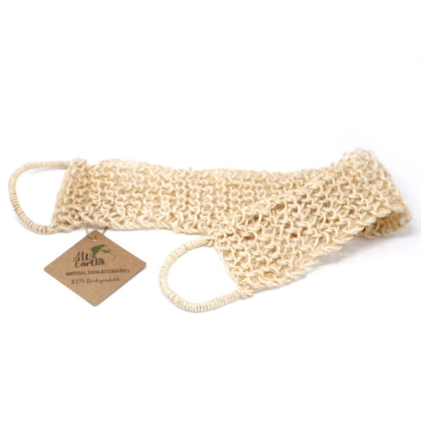 Éponge et gommage en sisal - Gommage exfoliant pour le dos- Vendu par 1 – Image 3
