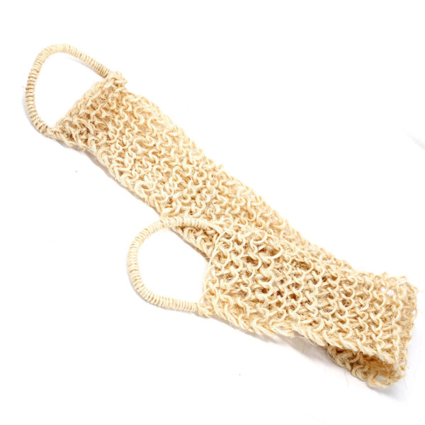 Éponge et gommage en sisal - Gommage exfoliant pour le dos- Vendu par 1 – Image 4