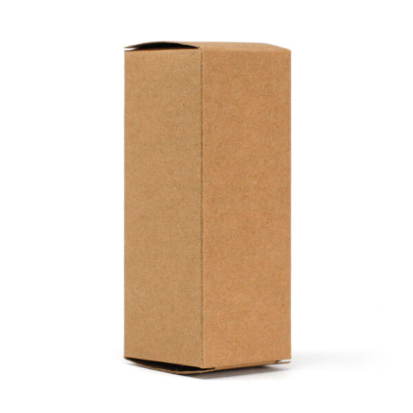 Boîte pour Flacon Ambré 50ml - Marron- Vendu par 1