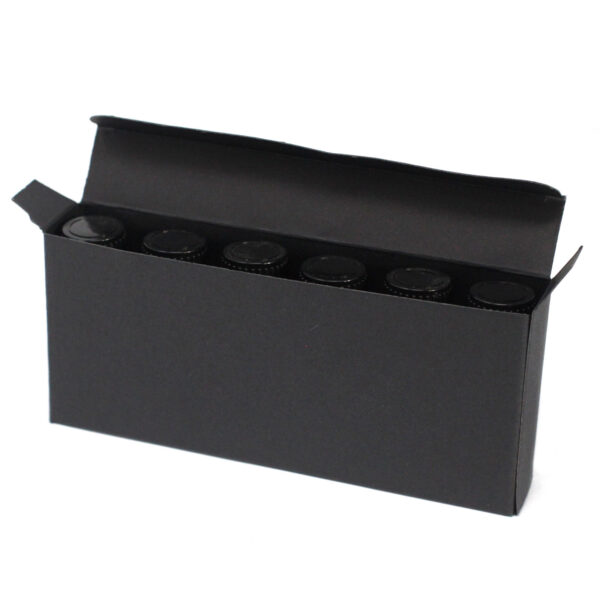 Boîte pour 6 flacons d'huiles essentielles de 10 ml - Noir- Vendu par 1 – Image 2