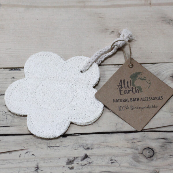 Gommages corporels naturels en luffa - Fleur- Vendu par 1 – Image 2