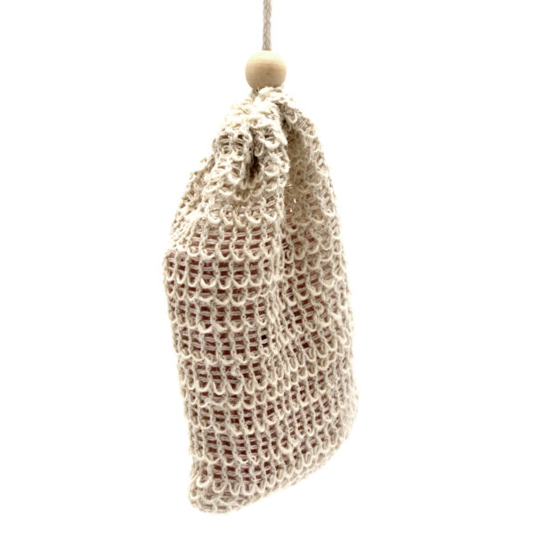 Sac à Savon Nature - Jute Lavé- Vendu par 1 – Image 3