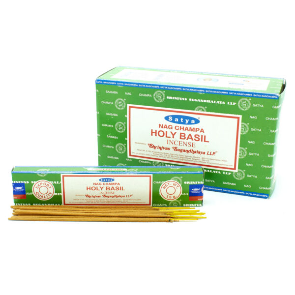 Encens Satya en bâtons 15g - Basilic sacré- Vendu par 1