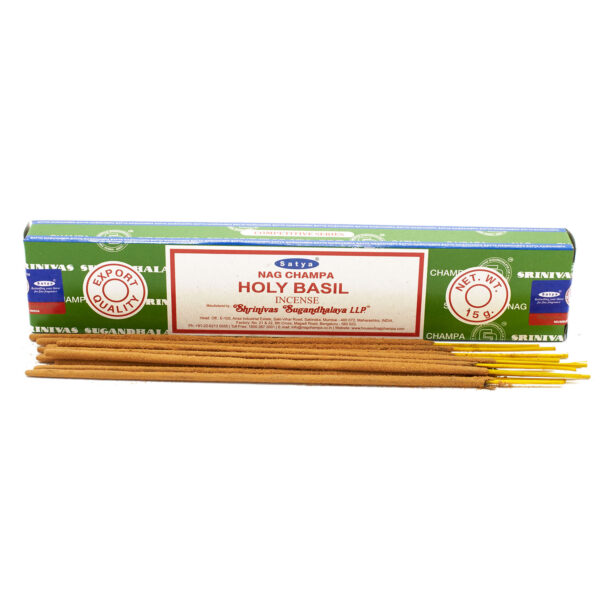 Encens Satya en bâtons 15g - Basilic sacré- Vendu par 1 – Image 2