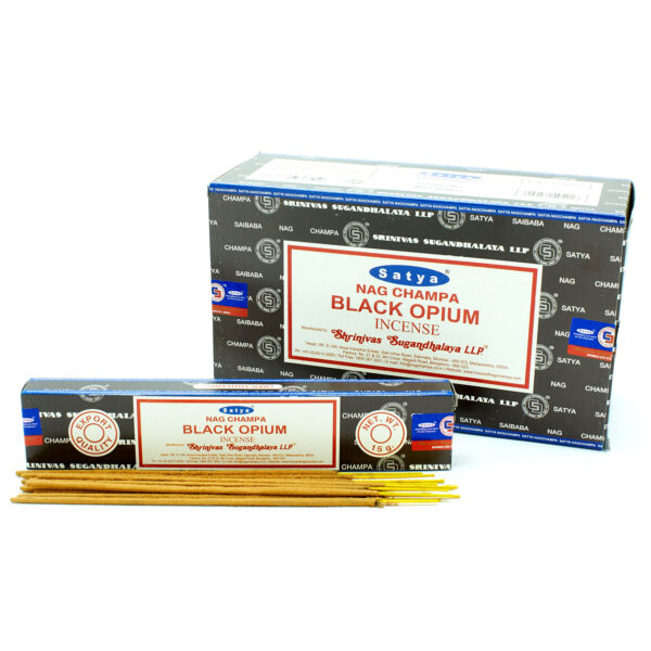 Bâtons d'encens Satya 15g - Opium Noir- Vendu par 1