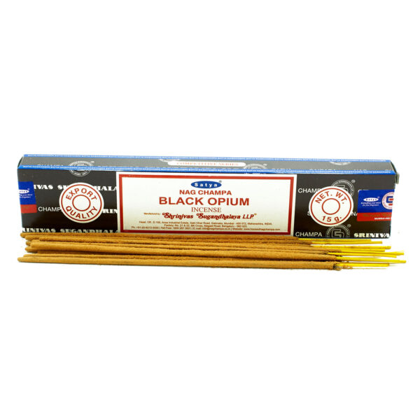 Bâtons d'encens Satya 15g - Opium Noir- Vendu par 1 – Image 2