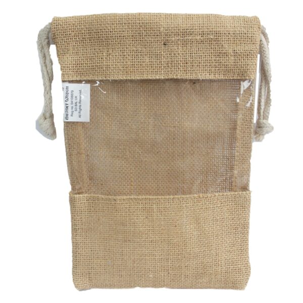 Sac à fenêtre en jute 25x16cm- Vendu par 1