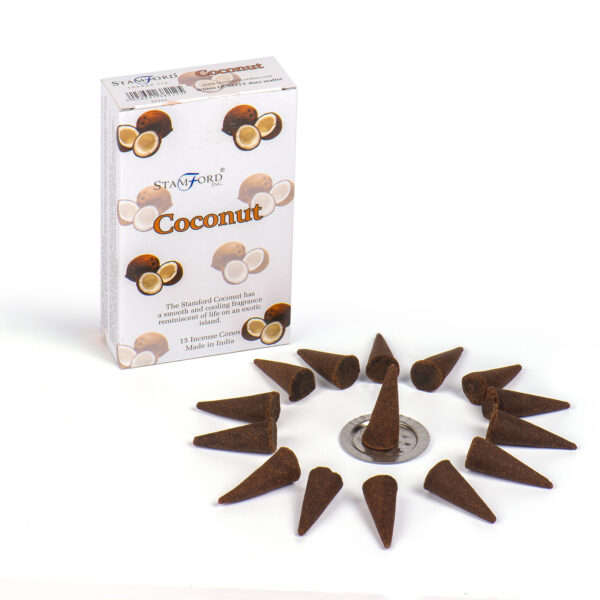 Cônes d'encens à la noix de coco- Vendu par 1